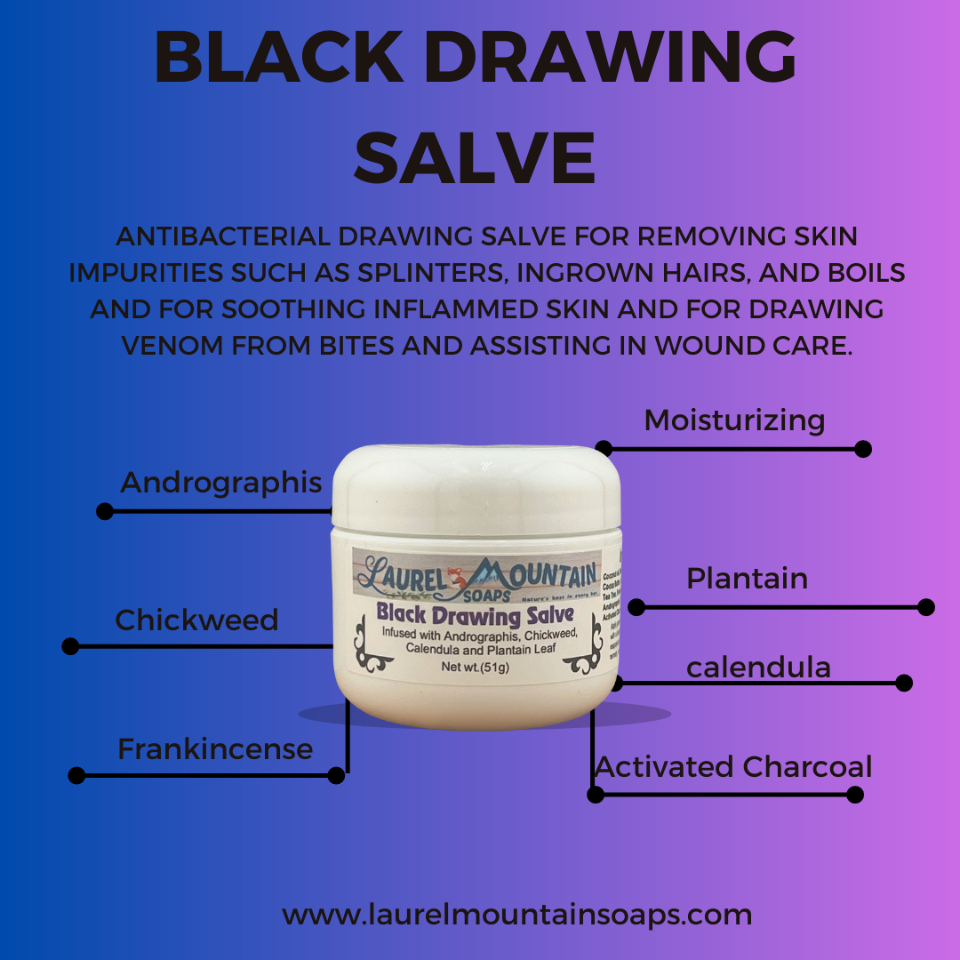 Black Drawing Salve – Laurel Mountain Soaps