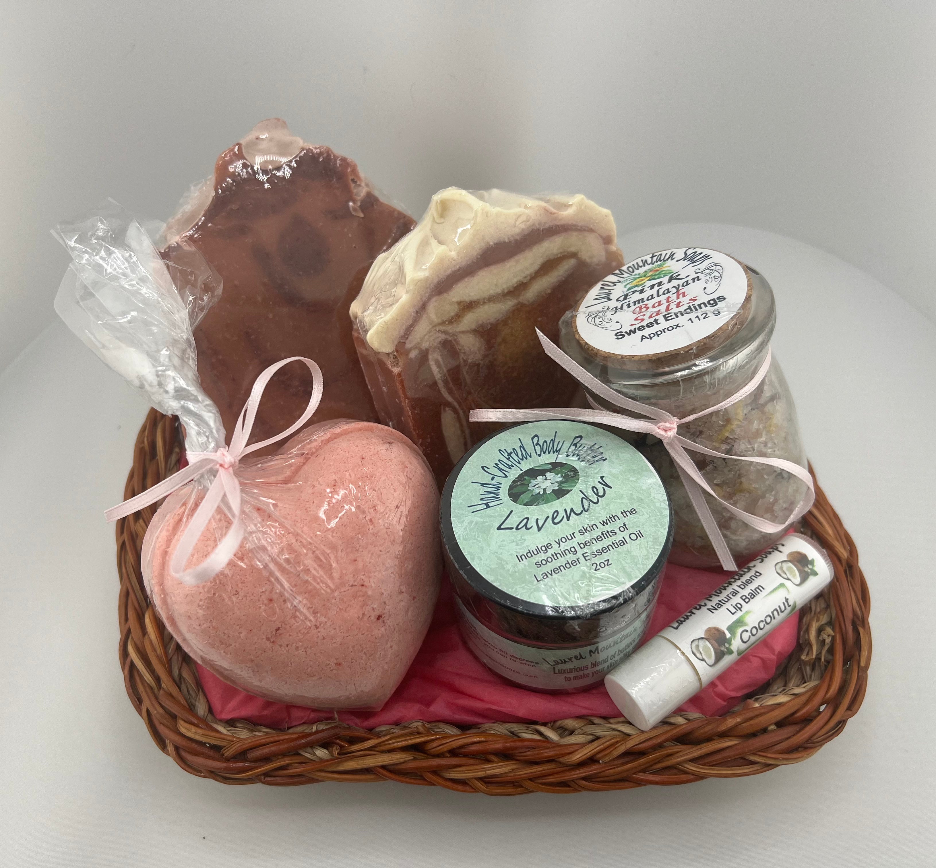 Lots of Love Spa Gift Basket – Laurel Mountain Soaps