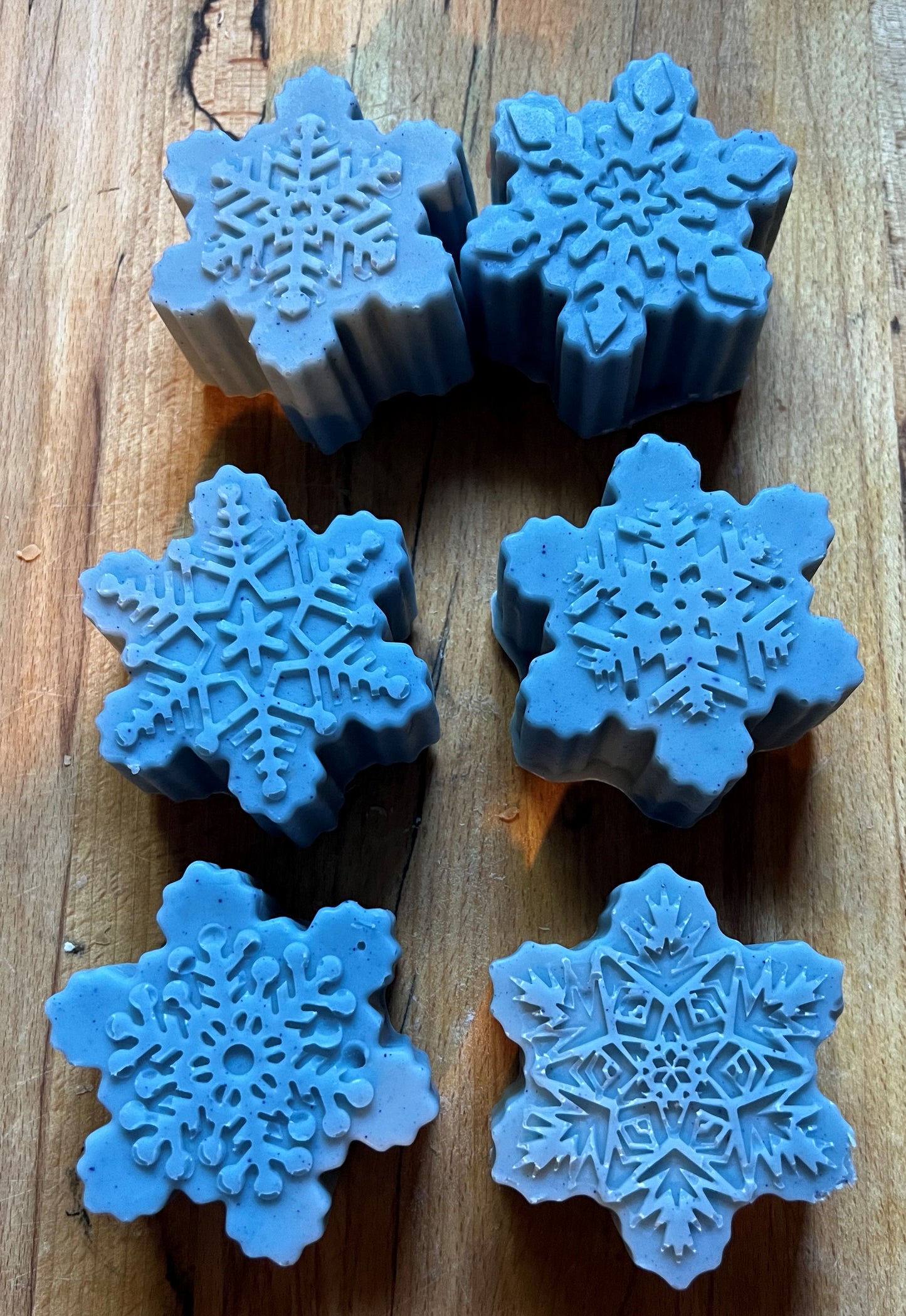 Snowflake Goat Milk and Honey Soaps