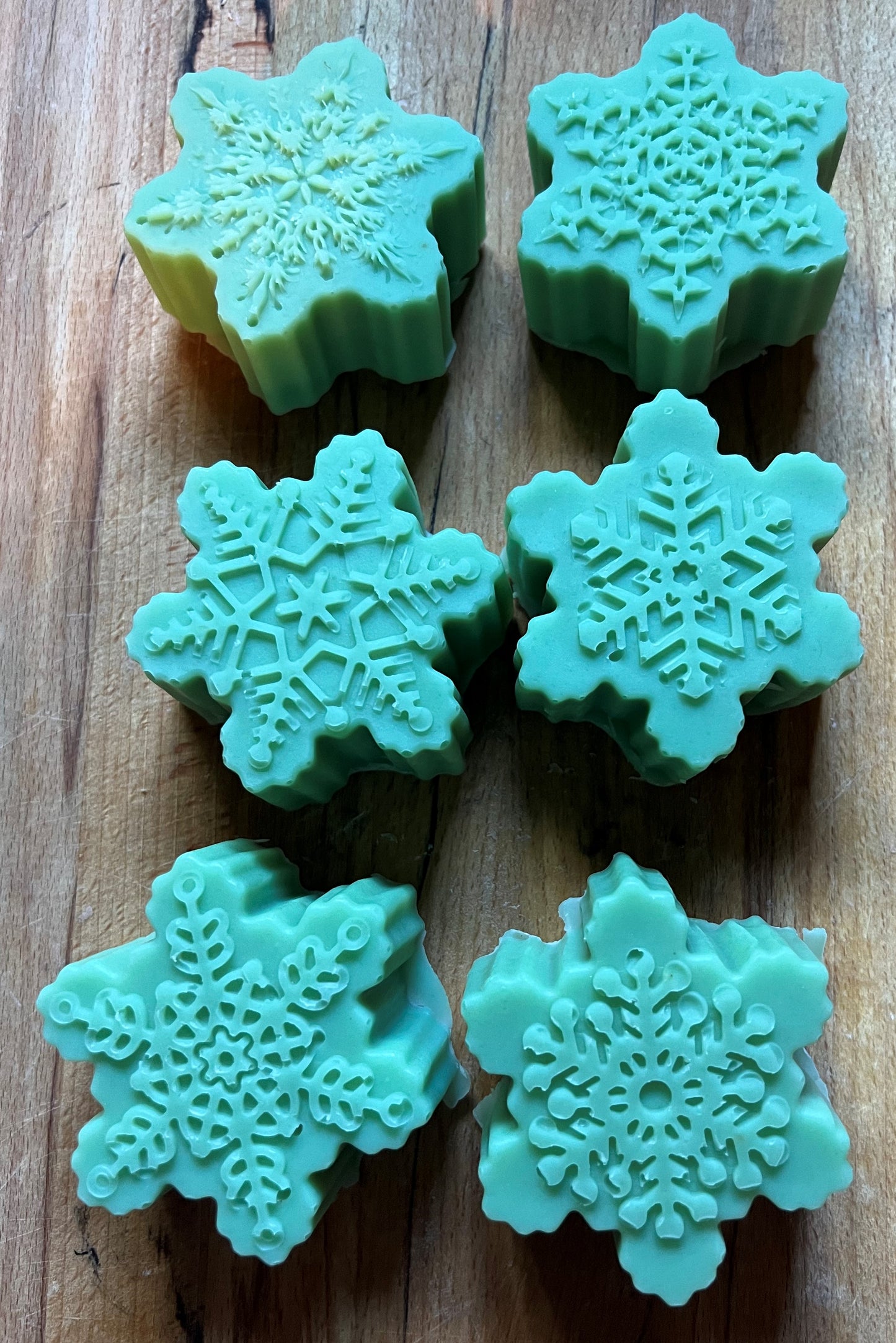 Snowflake Goat Milk and Honey Soaps