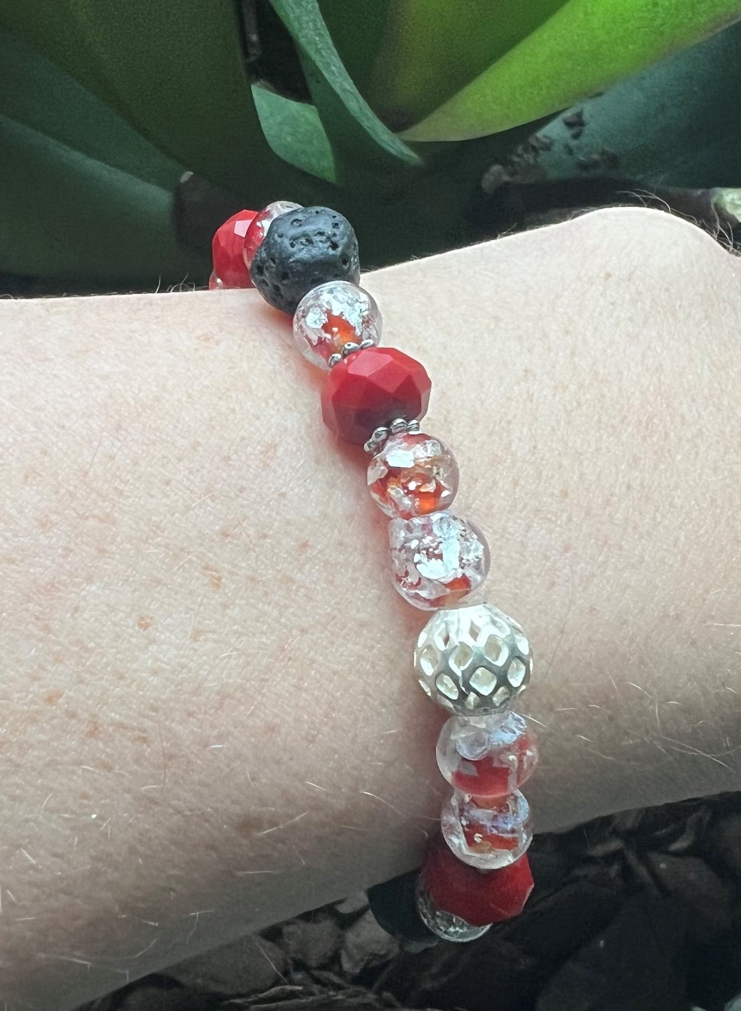Red Beauty Diffuser Bracelets