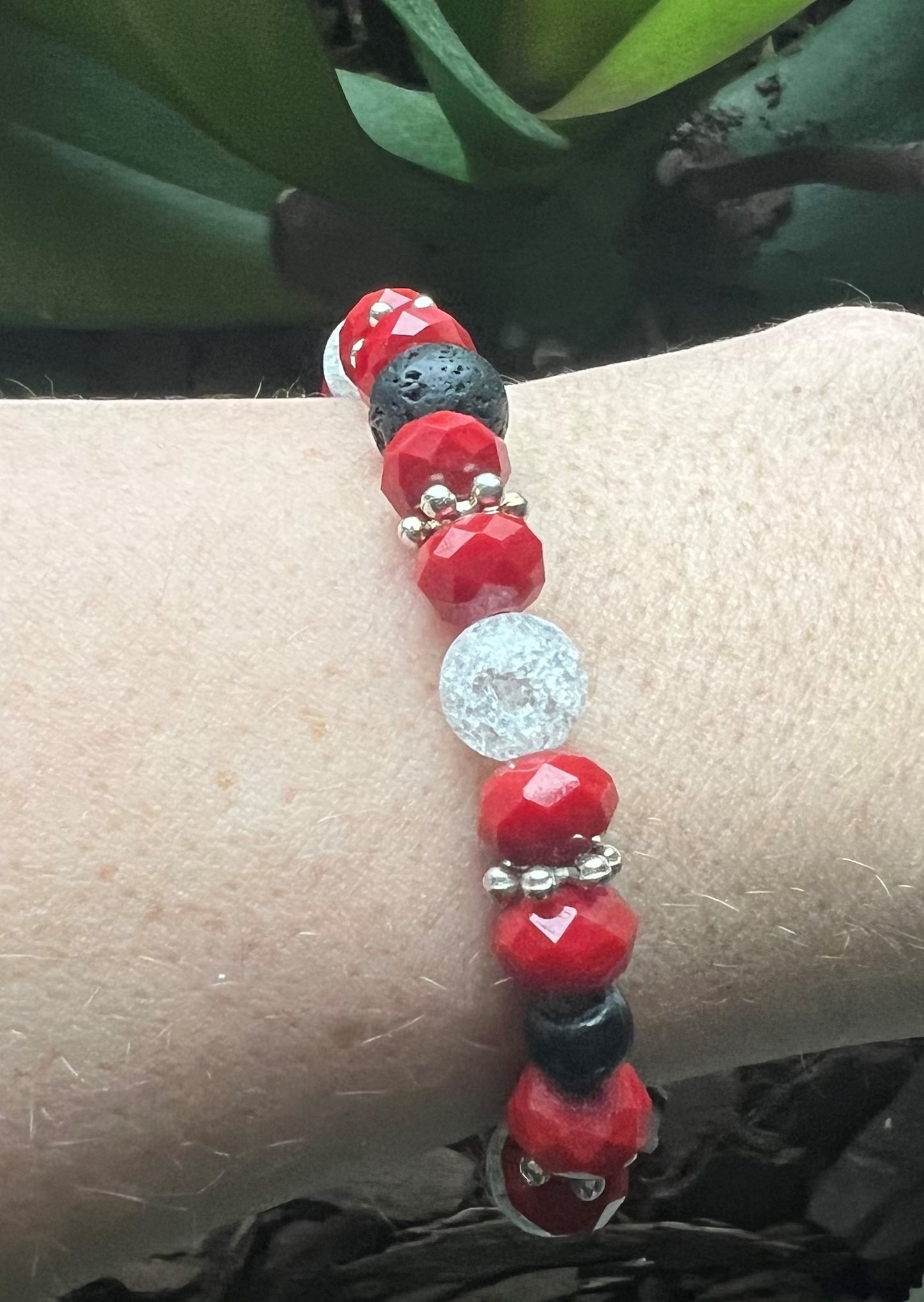 Red Beauty Diffuser Bracelets