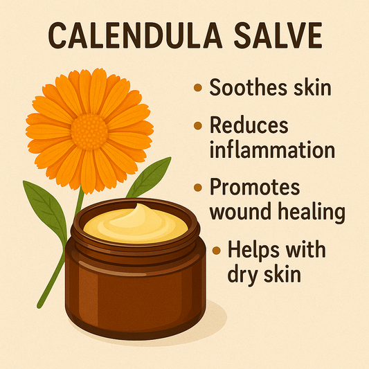 Calendula Salve, Gentle, Soothing, and Natural