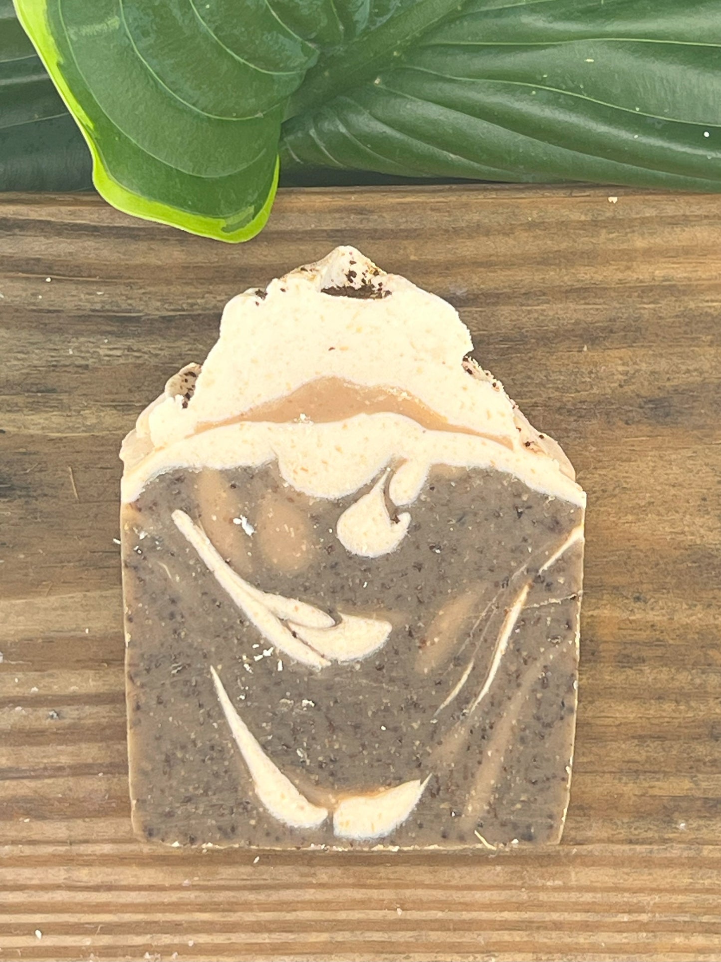 Coffee Mocha Swirl Goat Milk and Honey Soap