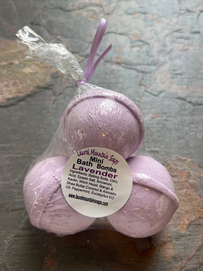 Small Bath Bombs Set of 3