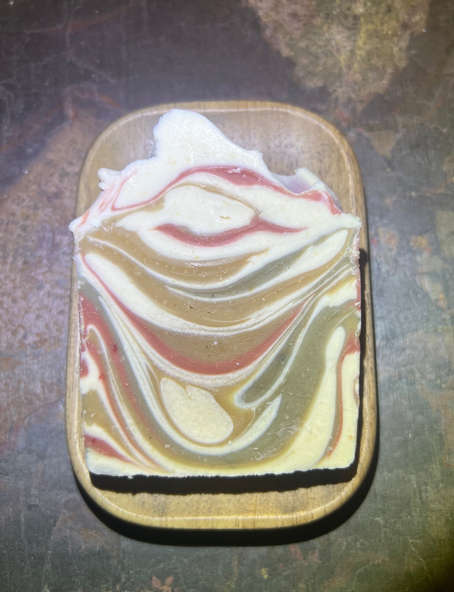 Earth Tone Swirl Goat Milk and Honey Soap