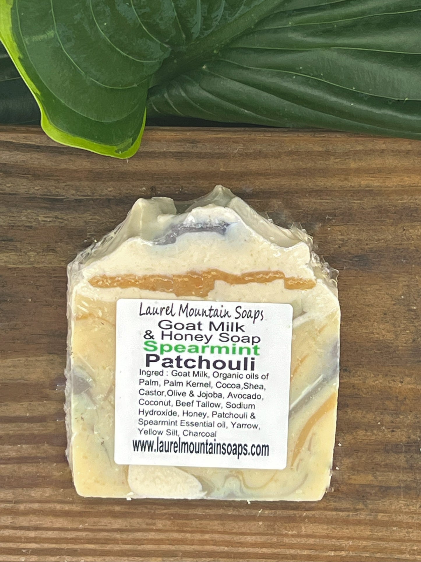 Spearmint Patchouli Goat Milk and Honey Soap