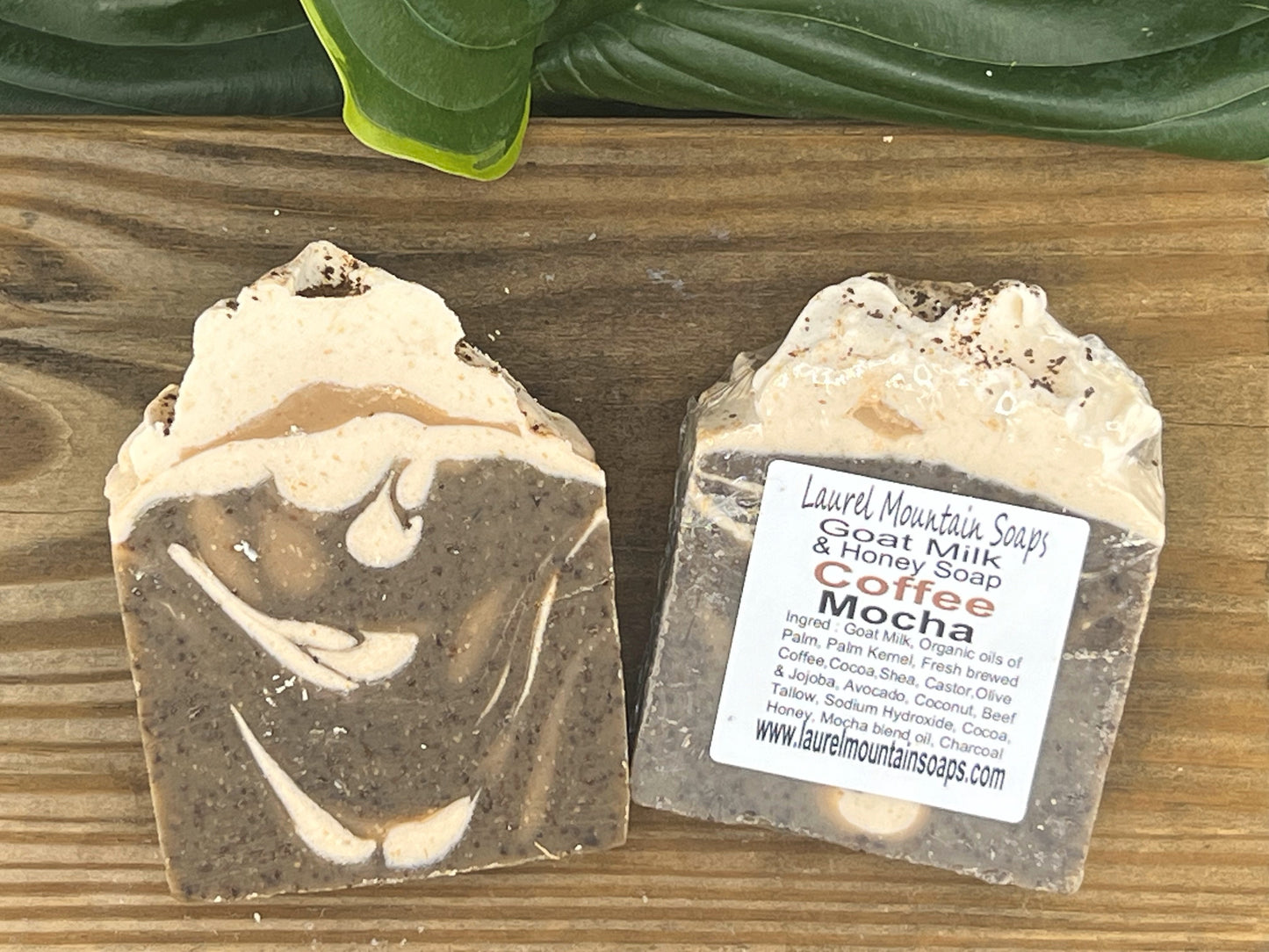 Coffee Mocha Swirl Goat Milk and Honey Soap