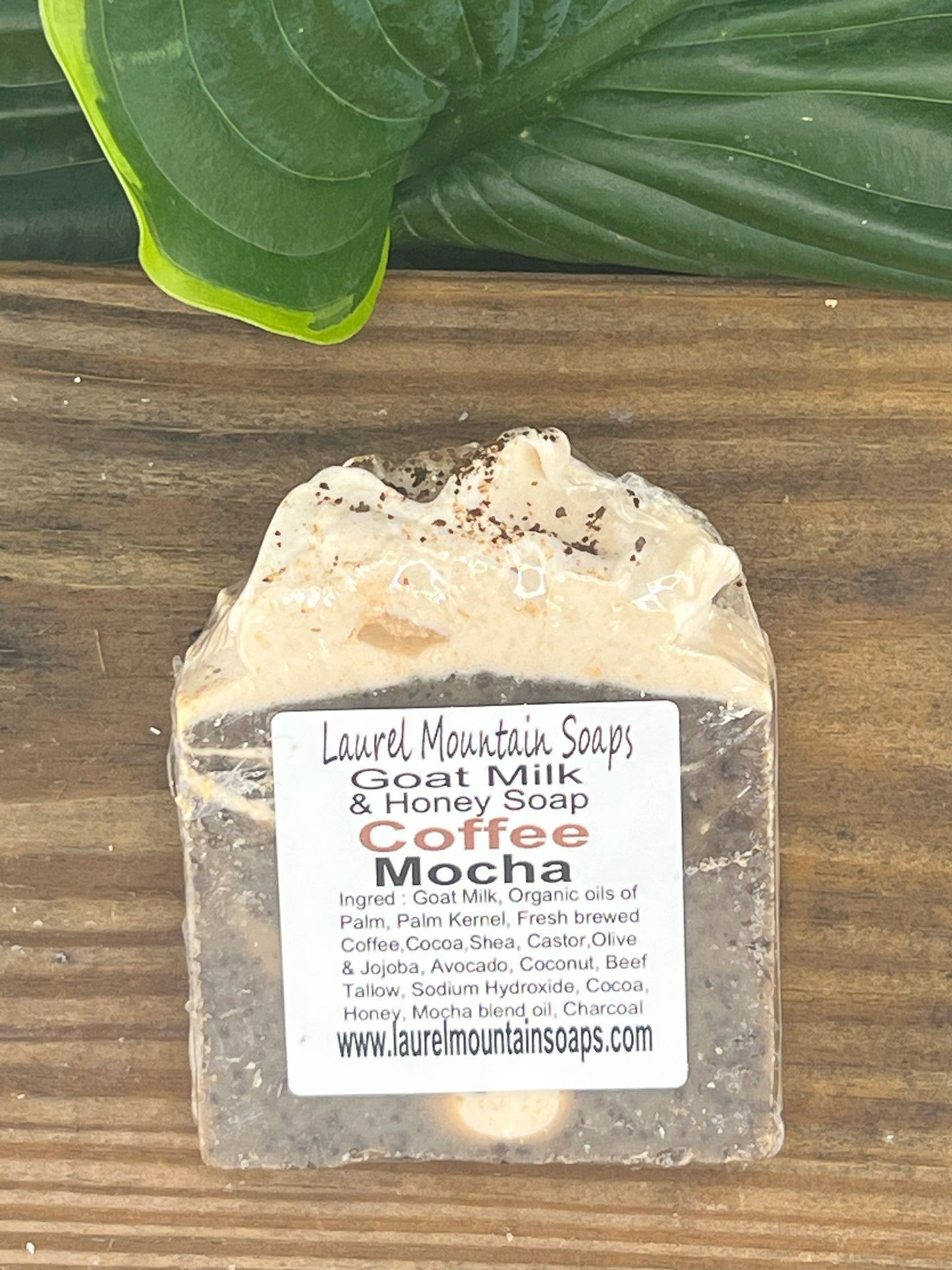 Coffee Mocha Swirl Goat Milk and Honey Soap