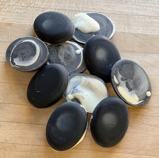 Activated Charcoal Goat Milk and Honey Travel Soap