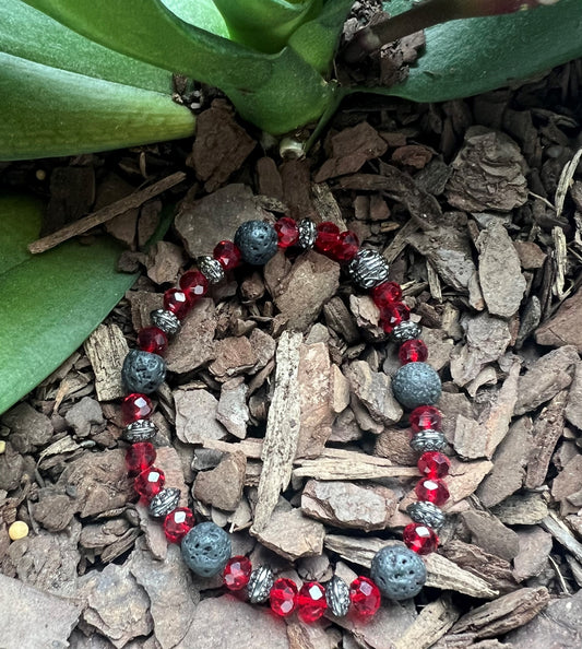 Cranberry Red Aromatherapy Bracelet
